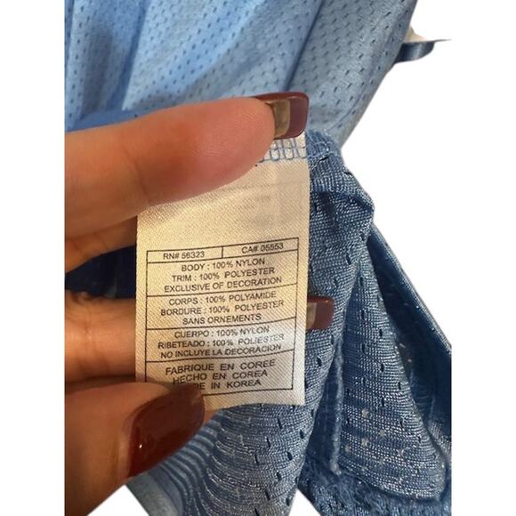 Nike Baby Blue North Carolina #25 Tar Heels Short Sleeve Jersey Men Sz XL - Picture 9 of 9